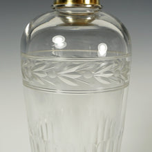 Load image into Gallery viewer, Large Antique French Sterling Silver & Cut Glass Liquor Flask, Fox Hunting / Riding / Field