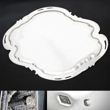 Load image into Gallery viewer, Antique French Sterling Silver Cut Crystal Liquor Service, Dragon Figural Decanter, Goblets & Tray