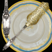 Load image into Gallery viewer, PUIFORCAT Antique French Sterling Silver Gold Vermeil Louis XVI / Acanthe (Acanthus) Dessert / Pie / Cake Server, Boxed