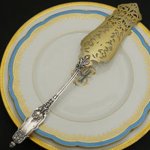 Load image into Gallery viewer, PUIFORCAT Antique French Sterling Silver Gold Vermeil Louis XVI / Acanthe (Acanthus) Dessert / Pie / Cake Server, Boxed
