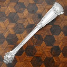 Load image into Gallery viewer, Antique French Sterling Silver Sugar Tongs Art Nouveau Shamrock Pattern
