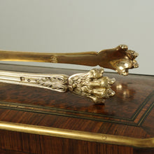 Load image into Gallery viewer, ODIOT Antique French Sterling Silver Sugar Tongs Louveciennes Gilt Vermeil