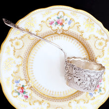 Load image into Gallery viewer, Antique Art Nouveau French Sterling Silver Tea Strainer Thistle Pattern