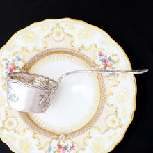 Load image into Gallery viewer, Antique Art Nouveau French Sterling Silver Tea Strainer Thistle Pattern