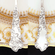 Load image into Gallery viewer, Antique Art Nouveau French Sterling Silver Tea Strainer Thistle Pattern