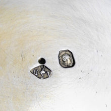 Load image into Gallery viewer, Antique French Sterling Silver Spiral Fluted Cut Glass Tumbler Cup, Rocailles