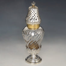Load image into Gallery viewer, Antique French Sterling Silver & Cut Crystal Sugar Shaker Caster, Muffineer