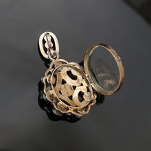 Load image into Gallery viewer, Antique Victorian French Silver Garnet Stones Pendant Photo Locket