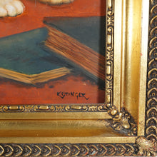 Load image into Gallery viewer, Portrait of Playful Kittens, Cats, Signed Gabor Kettinger Animal Genre Still Life Painting, Budapest Hungary