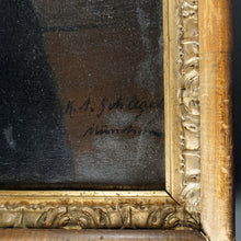 Load image into Gallery viewer, Signed Oil Painting, Portrait of Child & Cats, Karl August Schlegel Germany