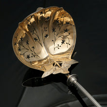Load image into Gallery viewer, Antique Gorham Sterling Silver Tiffany & Co. Morning Glory Pierced Ladle Spoon