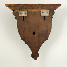 Load image into Gallery viewer, Antique Hand Carved Wood Sculpture Wall Mount Shelf Bracket, Mythological Figure