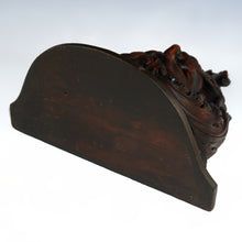 Load image into Gallery viewer, Antique Hand Carved Wood Sculpture Wall Mount Shelf Bracket, Mythological Figure