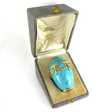 Load image into Gallery viewer, Paul Milet Sevres Vase Turquoise blue Ormolu
