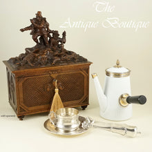 Load image into Gallery viewer, French Antiques - Black Forest, French sterling silver, cup and saucer, chocolate pot