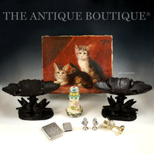 Load image into Gallery viewer, Antique Austrian Solid Silver Wax Seal Desk Stamp Austro-Hungarian Renaissance Lady Bust Sculptural Figure