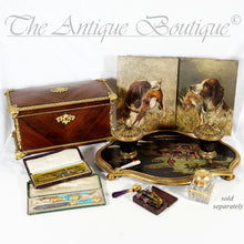 Load image into Gallery viewer, Antique French Chinoiserie Coromandel Lacquer Gilt Bronze Inkwell