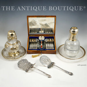 The Antique Boutique French sterling tumble up carafe decanters dutch silver tea set