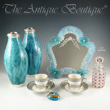 Load image into Gallery viewer, Vintage Glass Perfume Cologne Bottle, Cranberry Hobnail & Diamond Pattern