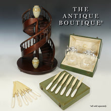 Load image into Gallery viewer, Boxed PAIR Antique French Sterling Silver Claret Jugs, Carafes by Risler & Carré