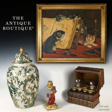 Load image into Gallery viewer, Large French Limoges Bernardaud & Co. Hand Painted Porcelain Ginger Jar, Lidded Urn Vase