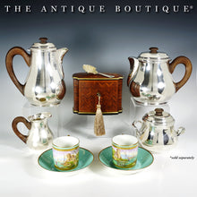 Load image into Gallery viewer, Art Deco French Sterling Silver 4pc Tea Set, Teapot & Coffee Pot