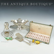 Load image into Gallery viewer, LAPAR Antique French Sterling Silver Gravy Sauce Boat, Crown Engraving
