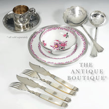 Load image into Gallery viewer, PUIFORCAT Antique French Sterling Silver FER DE LANCE Strawberry Server & Sugar Sifter Spoon Set