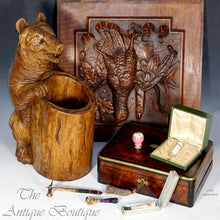 Load image into Gallery viewer, Large 18" Tall Black Forest Style Carved Wood Bear