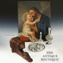 Load image into Gallery viewer, Antique 18thc French or Italian School Religious Oil Painting, Saint Joseph & Baby Jesus