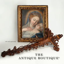 Load image into Gallery viewer, Antique Portrait Mother & Baby Oil Painting Religious Scene Madonna & Child
