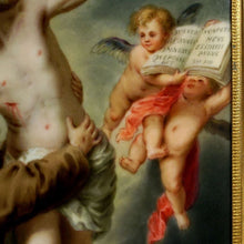 Load image into Gallery viewer, Antique Hand Painted Porcelain Plaque, Portrait, Religious Genre