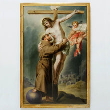Load image into Gallery viewer, Antique Hand Painted Porcelain Plaque, Portrait, Religious Genre