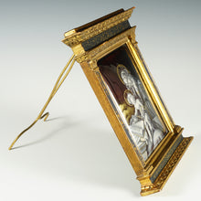 Load image into Gallery viewer, Antique French Limoges Enamel on Copper Religious Portrait Plaque