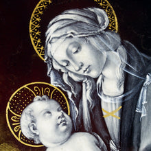 Load image into Gallery viewer, Antique French Limoges Enamel on Copper Religious Portrait Plaque