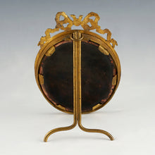Load image into Gallery viewer, Antique French Limoges Enamel on Copper Miniature Portrait Plaque Painting of Jesus Christ, Gilt Bronze Frame