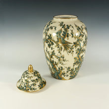 Load image into Gallery viewer, Large French Limoges Bernardaud & Co. Hand Painted Porcelain Ginger Jar, Lidded Urn Vase