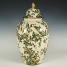 Load image into Gallery viewer, Large French Limoges Bernardaud & Co. Hand Painted Porcelain Ginger Jar, Lidded Urn Vase