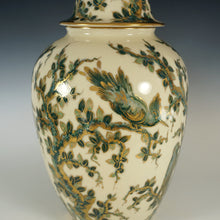 Load image into Gallery viewer, Large French Limoges Bernardaud & Co. Hand Painted Porcelain Ginger Jar, Lidded Urn Vase