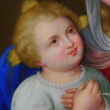 Load image into Gallery viewer, Antique German Porcelain Plaque Hand Painted Madonna & Child Religious Scene Miniature Portrait