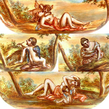 Load image into Gallery viewer, Antique Austrian Sterling Silver Gilt Vermeil Viennese Enamel Miniature Boat Shaped Snuff Box