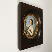 Load image into Gallery viewer, Antique French Miniature Portrait Painting, Saint Jean Baptiste Religious Scene