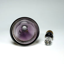 Load image into Gallery viewer, Antique Bohemian Raised Gold Enamel Liquor Service, Purple Glass Decanter & Cordial Glasses Set