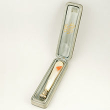 Load image into Gallery viewer, Antique French .800 Silver Wax Seal, Carved Coral & Mother of Pearl Handle, Original Box