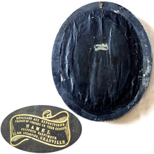 Load image into Gallery viewer, Large 14" Antique French Napoleon III era Mourning Hair Art, Father Memorial Dated 1869