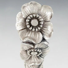 Load image into Gallery viewer, Impressive Antique French .800 Silver Figural Flowers Cane Parasol Handle