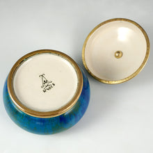 Load image into Gallery viewer, Antique French Sevres Porcelain Paul Milet Trinket Box, Gilt Bronze Grape Finial