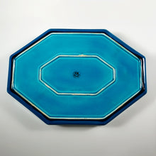 Load image into Gallery viewer, 20" Art Deco Paul Milet French Sevres Ceramic Centerpiece Bowl Wrought Iron