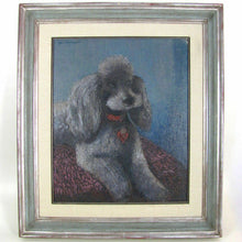 Load image into Gallery viewer, Geo Mommaerts Portrait of a Poodle Dog, Belgian Artist Impressionist Oil Painting, Dated