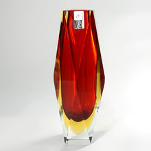 Load image into Gallery viewer, Campanella Murano Sommerso Glass Vase Alessandro Mandruzzato Italian Venice Vintage Mid-Century